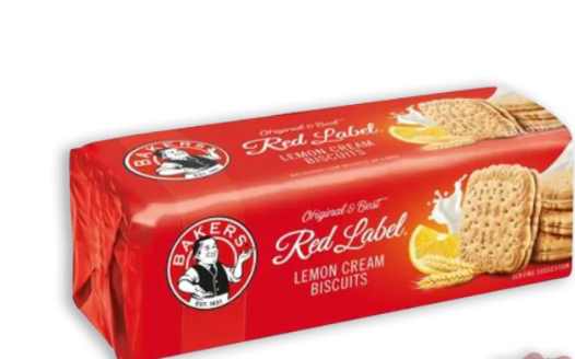 Bakers Red Label Lemon Creams Biscuits (200g)